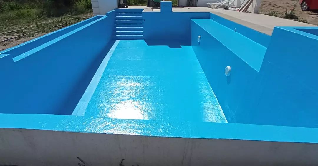 Enfibrado de piscina - Después