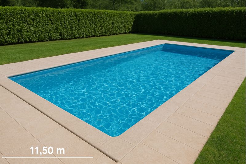 Piscina 11,50 × 3,50 m